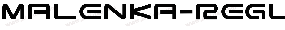 Malenka-Regular字体转换