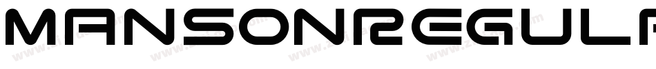 MansonRegular字体转换