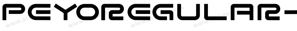 PeyoRegular字体转换