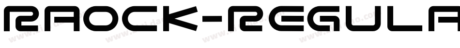 Raock-Regular字体转换