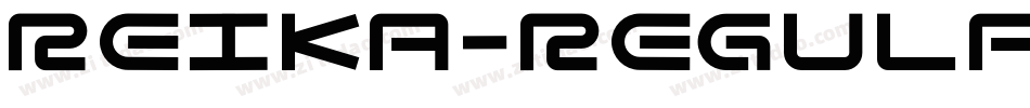Reika-Regular字体转换