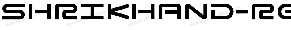 Shrikhand-Regular字体转换