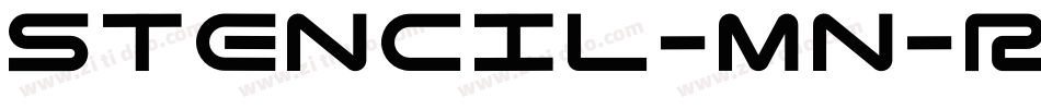 Stencil-MN-Regular字体转换