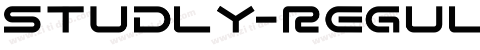 Studly-Regular字体转换
