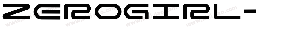 ZEROGIRL字体转换