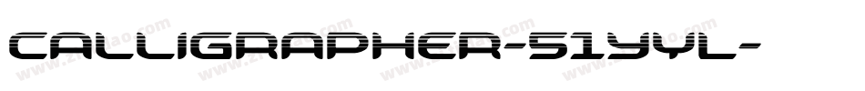 Calligrapher-51yYL字体转换