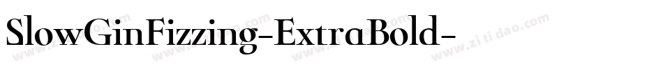 SlowGinFizzing-ExtraBold字体转换