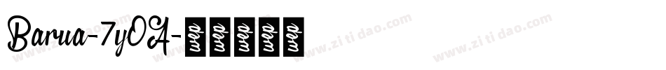 Barua-7yOA字体转换