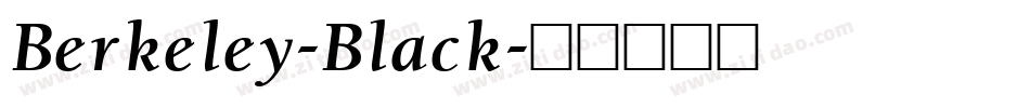 Berkeley-Black字体转换
