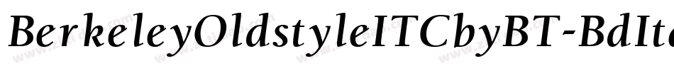 BerkeleyOldstyleITCbyBT-BdItal字体转换