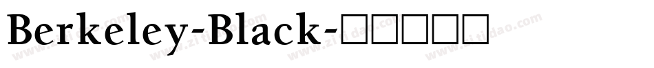 Berkeley-Black字体转换