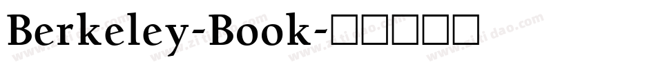 Berkeley-Book字体转换