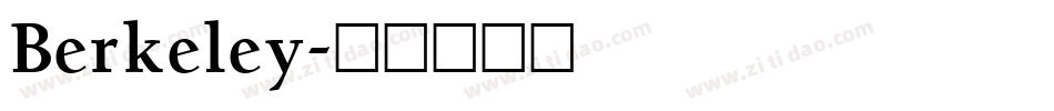 Berkeley字体转换