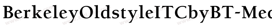 BerkeleyOldstyleITCbyBT-MedItal字体转换