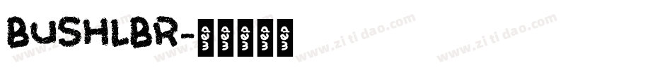 BUSHLBR字体转换
