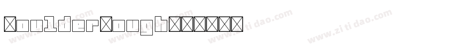 BoulderRough字体转换