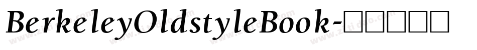 BerkeleyOldstyleBook字体转换