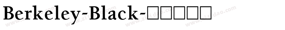 Berkeley-Black字体转换
