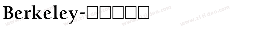 Berkeley字体转换