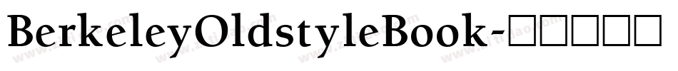 BerkeleyOldstyleBook字体转换