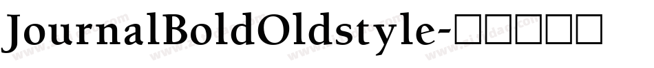 JournalBoldOldstyle字体转换