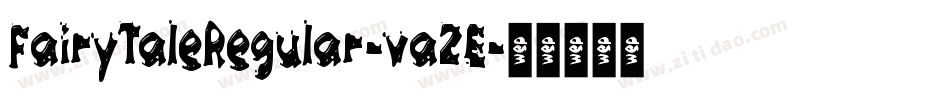 FairyTaleRegular-vaZE字体转换