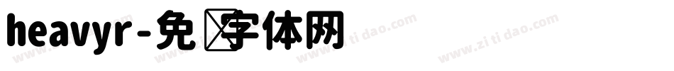 heavyr字体转换