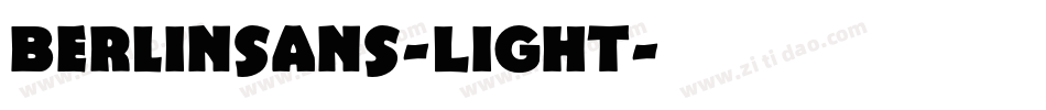 Berlinsans-Light字体转换