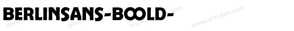 Berlinsans-Bold字体转换