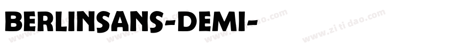 Berlinsans-Demi字体转换