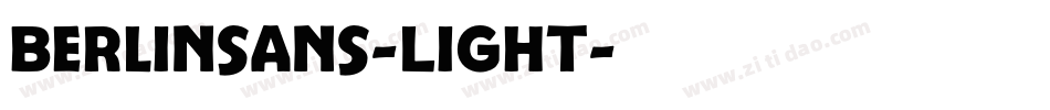 Berlinsans-Light字体转换