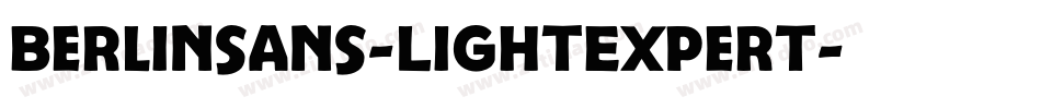 Berlinsans-LightExpert字体转换