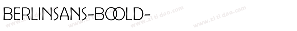 Berlinsans-Bold字体转换