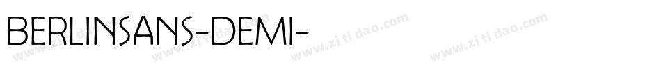 Berlinsans-Demi字体转换