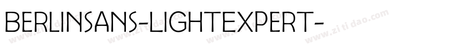 Berlinsans-LightExpert字体转换