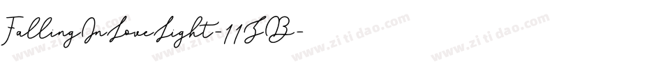 FallingInLoveLight-11ZB字体转换