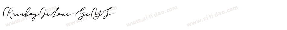 RainboyInLove-GeYZ字体转换