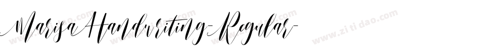 MarisaHandwriting-Regular字体转换