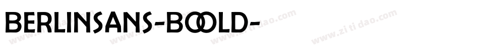 Berlinsans-Bold字体转换