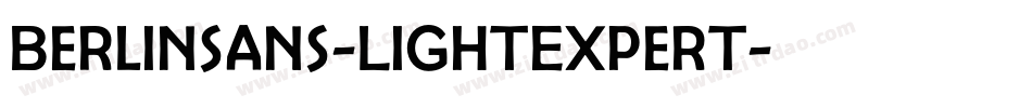 Berlinsans-LightExpert字体转换