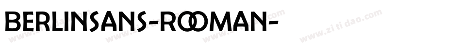 Berlinsans-Roman字体转换