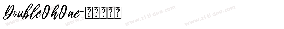 DoubleOhOne字体转换