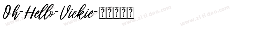 Oh-Hello-Vickie字体转换