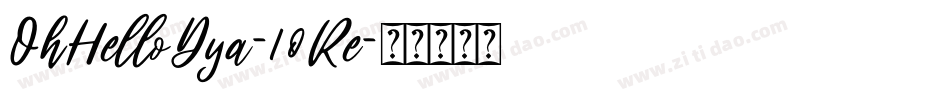 OhHelloDya-18Re字体转换