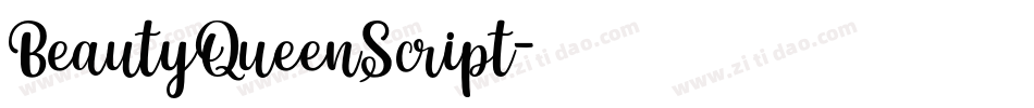 BeautyQueenScript字体转换