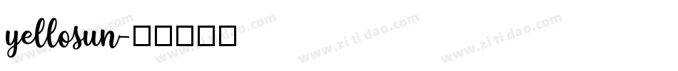 yellosun字体转换