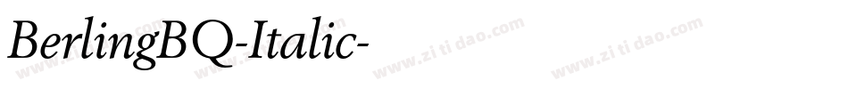BerlingBQ-Italic字体转换