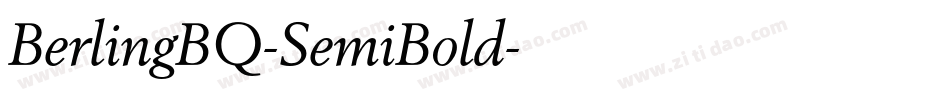 BerlingBQ-SemiBold字体转换