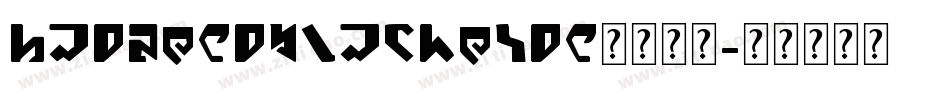 hadowedBlackwide英文字体字体转换