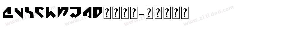 quicksand英文字体字体转换